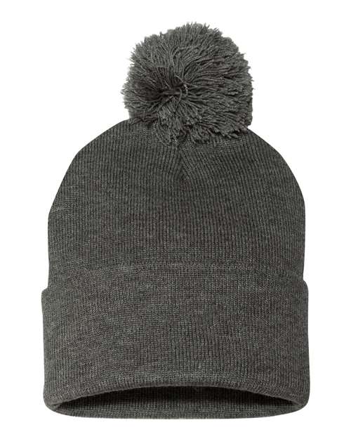 12" Pom-Pom Cuffed Beanie - Barton Trading CO.