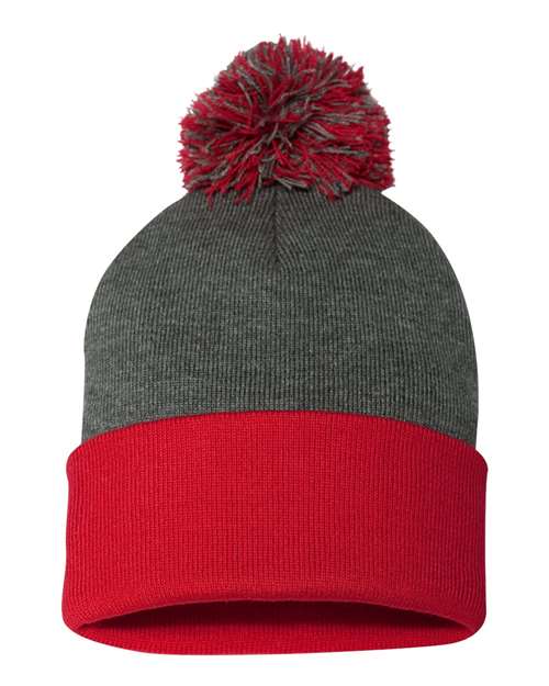 12" Pom-Pom Cuffed Beanie - Barton Trading CO.