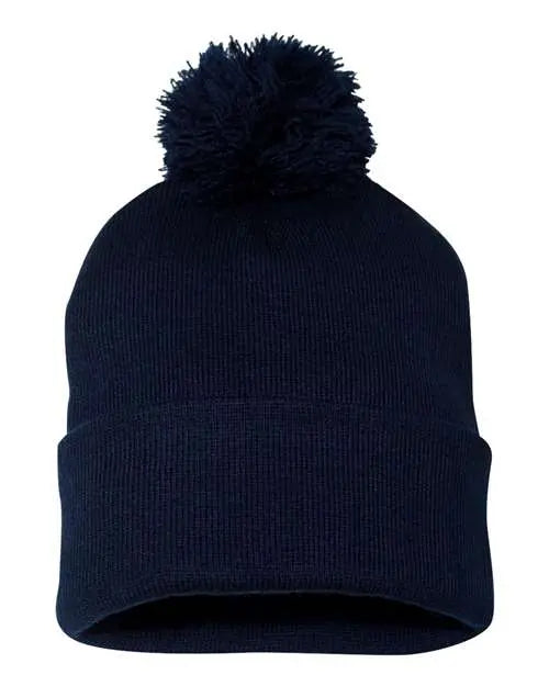 12" Pom-Pom Cuffed Beanie - Barton Trading CO.