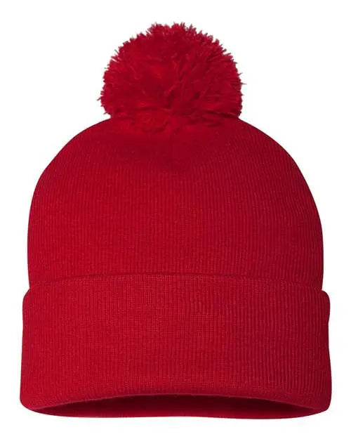 12" Pom-Pom Cuffed Beanie - Barton Trading CO.