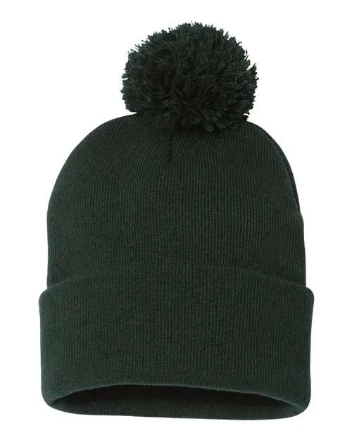 12" Pom-Pom Cuffed Beanie - Barton Trading CO.