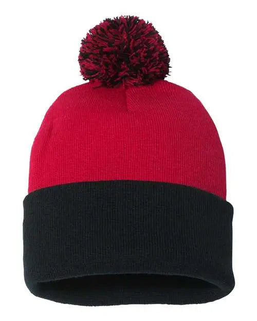 12" Pom-Pom Cuffed Beanie - Barton Trading CO.