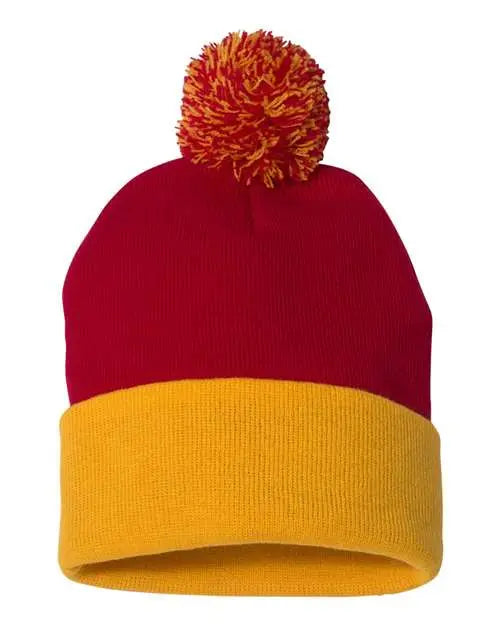 12" Pom-Pom Cuffed Beanie - Barton Trading CO.