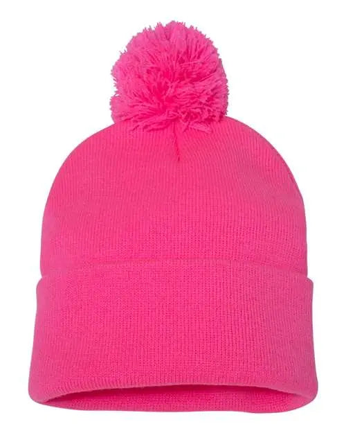 12" Pom-Pom Cuffed Beanie - Barton Trading CO.