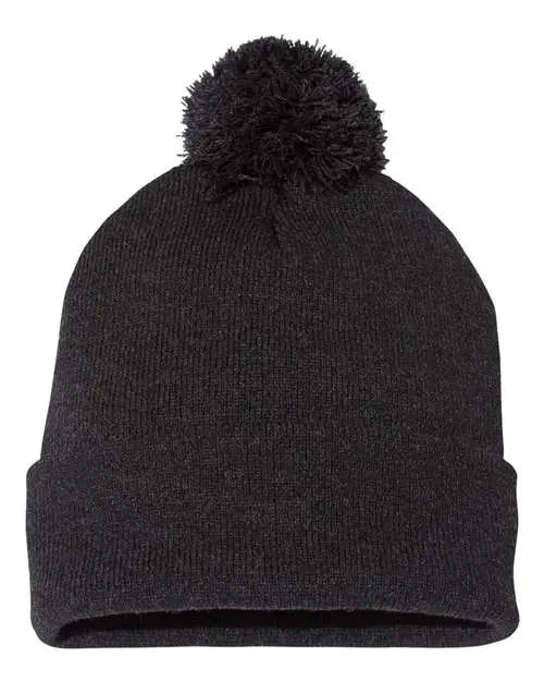 12" Pom-Pom Cuffed Beanie - Barton Trading CO.