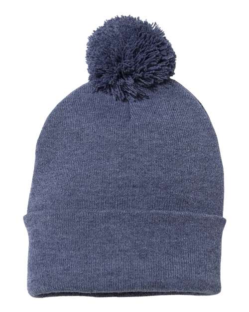 12" Pom-Pom Cuffed Beanie - Barton Trading CO.