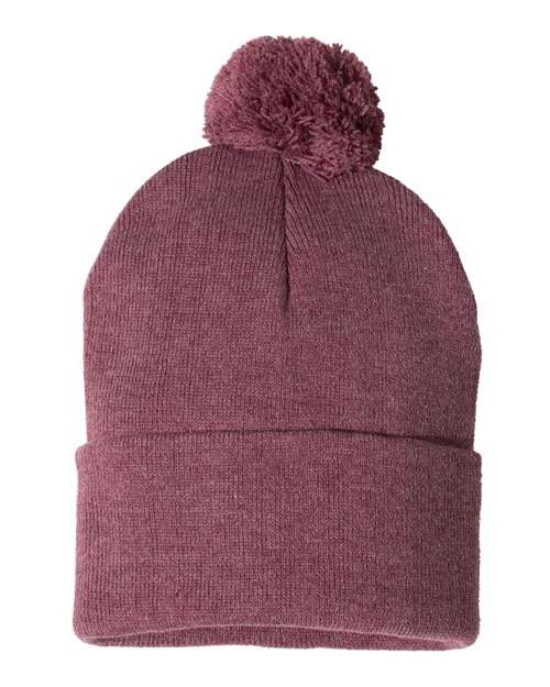 12" Pom-Pom Cuffed Beanie - Barton Trading CO.