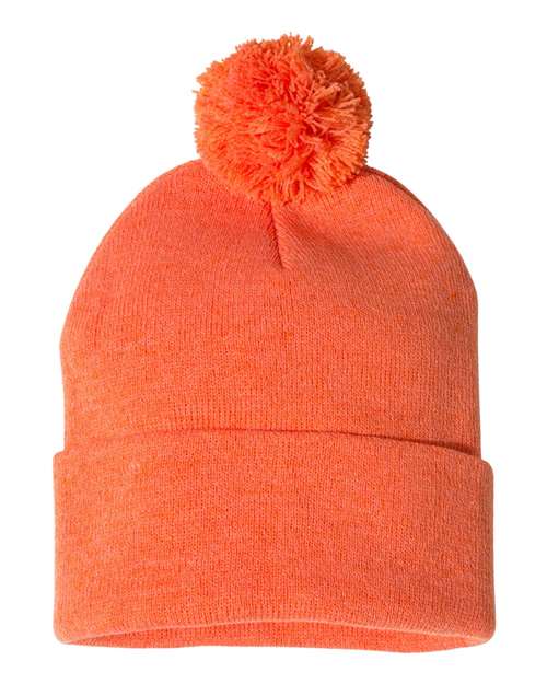 12" Pom-Pom Cuffed Beanie - Barton Trading CO.