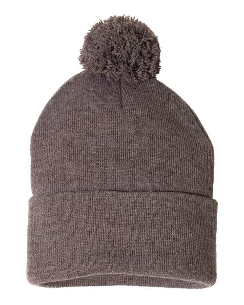 12" Pom-Pom Cuffed Beanie - Barton Trading CO.