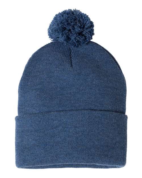 12" Pom-Pom Cuffed Beanie - Barton Trading CO.